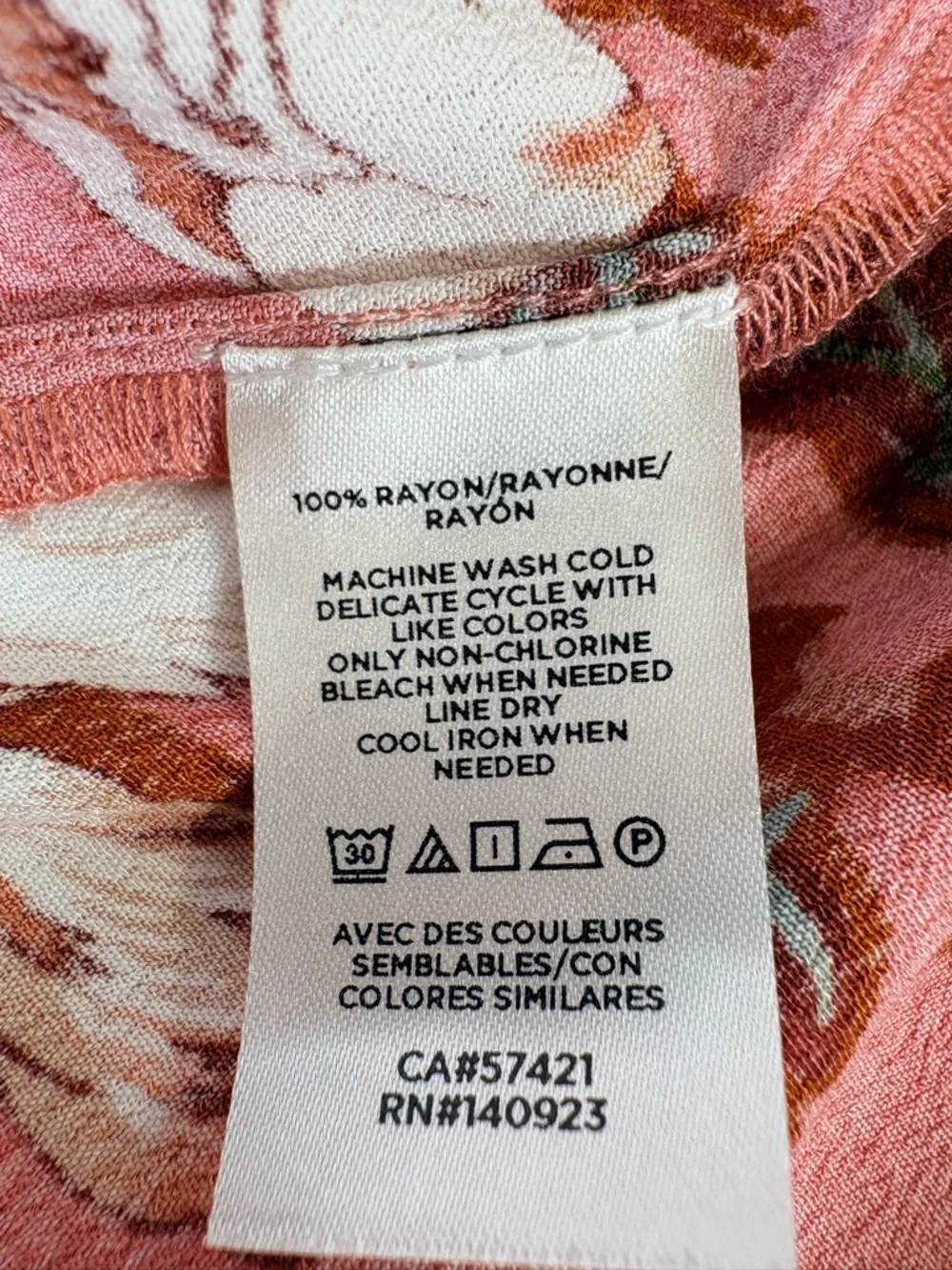 LOFT Floral Blouse Medium Pink Puff Sleeve Boho Cottagecore Top